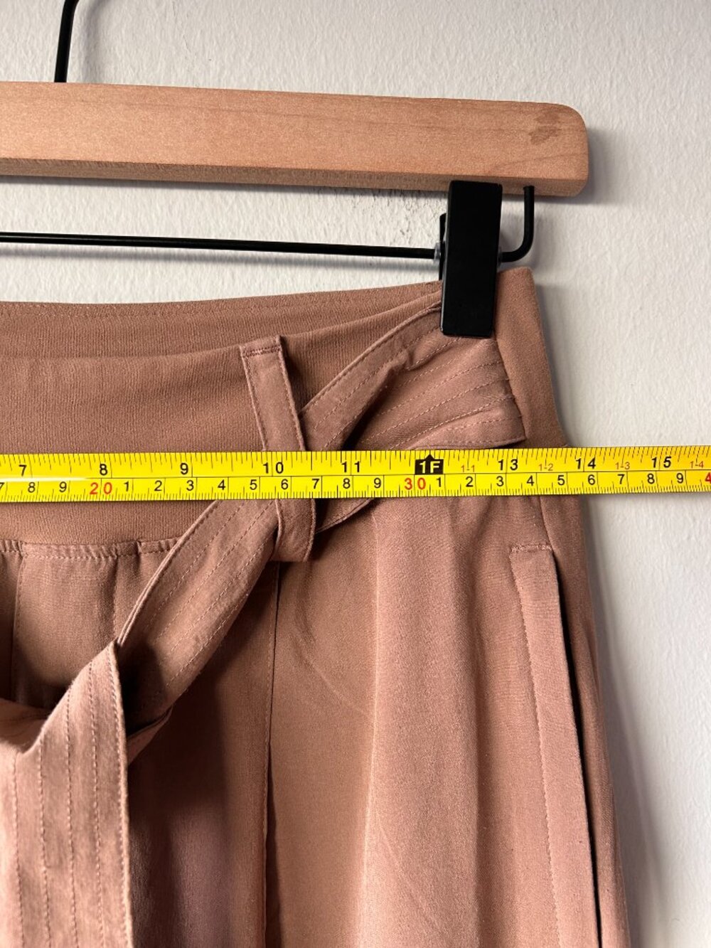 Athleta Skyline Pant II High Rise Tie Waist Cuffed Pants Hearth Rose Size 4 - Picture 5 of 7